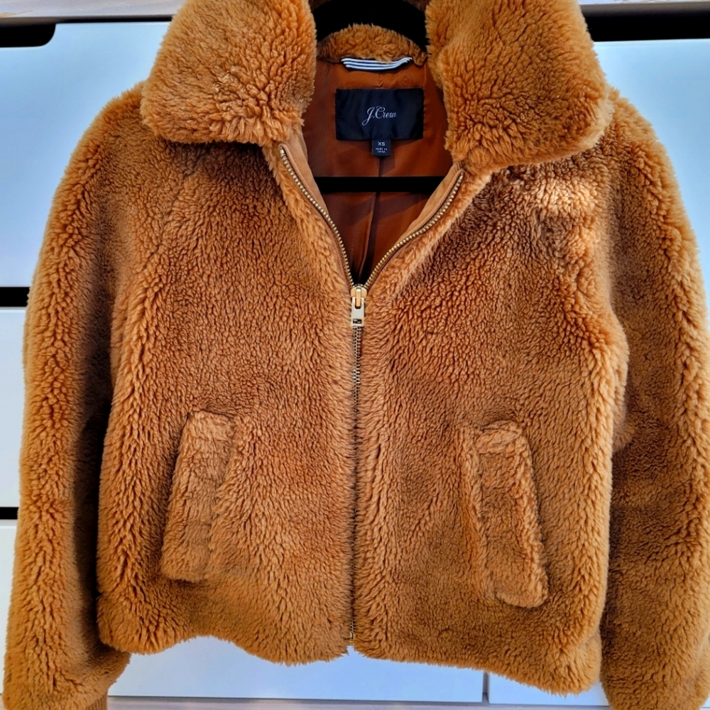 J Crew teddy coat